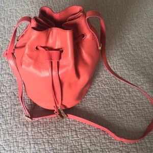 Halston Heritage coral crossbody